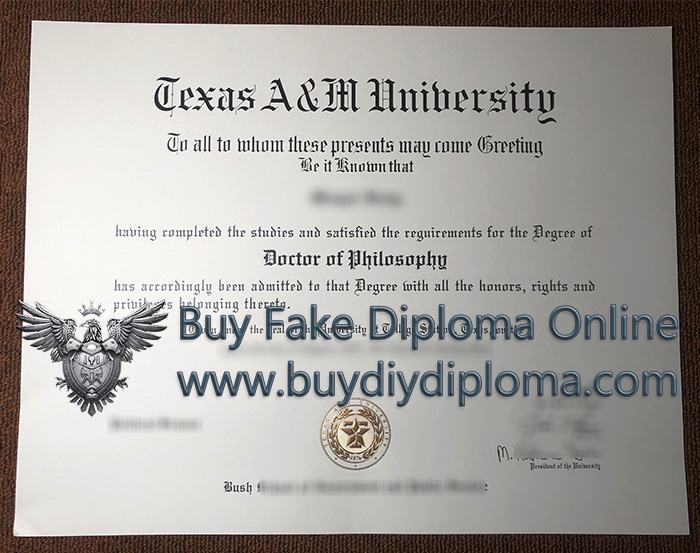 Texas A&M diploma, A&M diploma, TAMU PhD degree