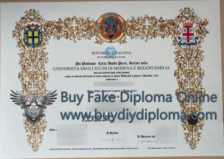 University of Modena and Reggio Emilia degree University of Modena and Reggio Emilia degree