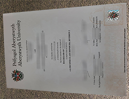 Aberystwyth University diploma certificate