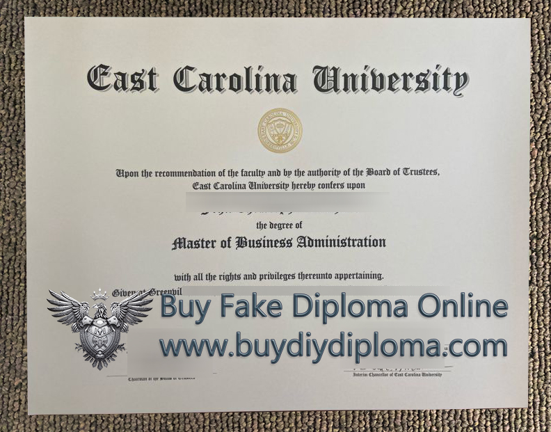 East Carolina University diploma