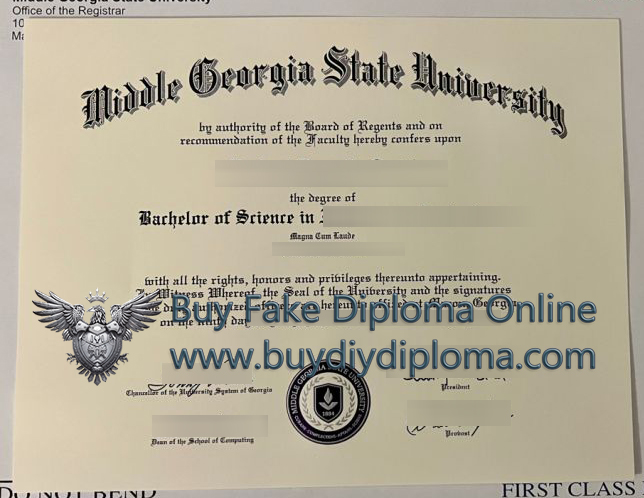 Middle Georgia State University diploma