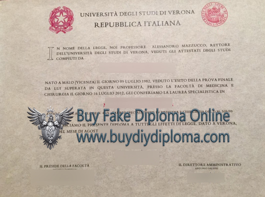 Università degli Studi di Verona diploma