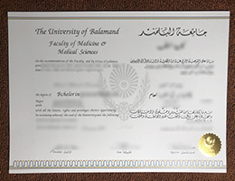 University of Balamand diploma certificate