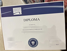Vancouver Community College diploma certificate