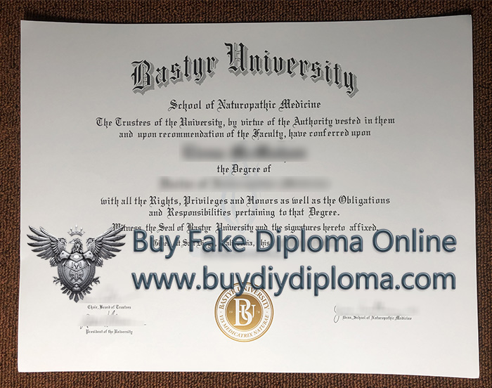 Bastyr University Diploma
