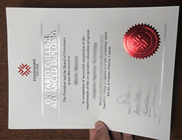 Fanshawe College diploma certificate