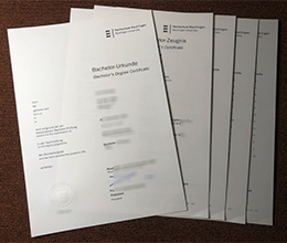 Hochschule Reutlingen diploma with transcript sample
