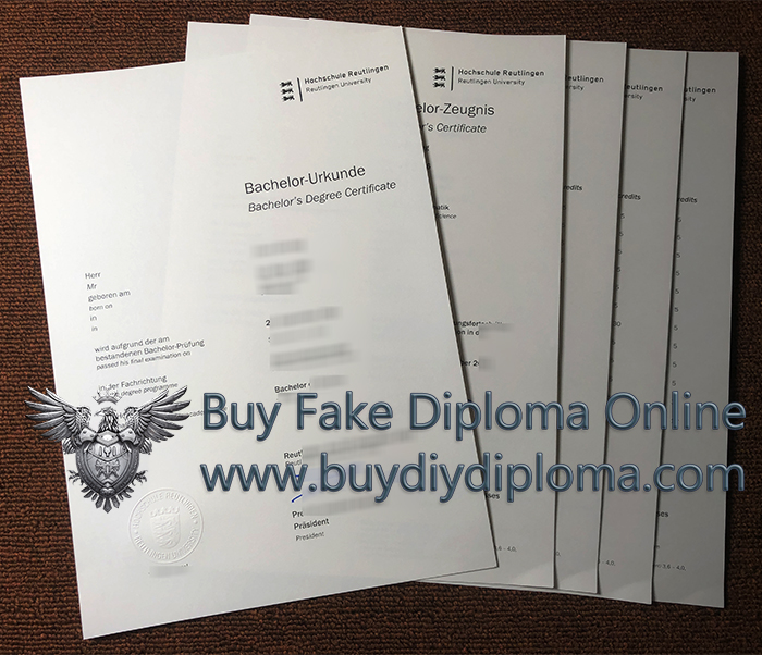 Hochschule Reutlingen diploma with transcript Hochschule Reutlingen diploma with transcript