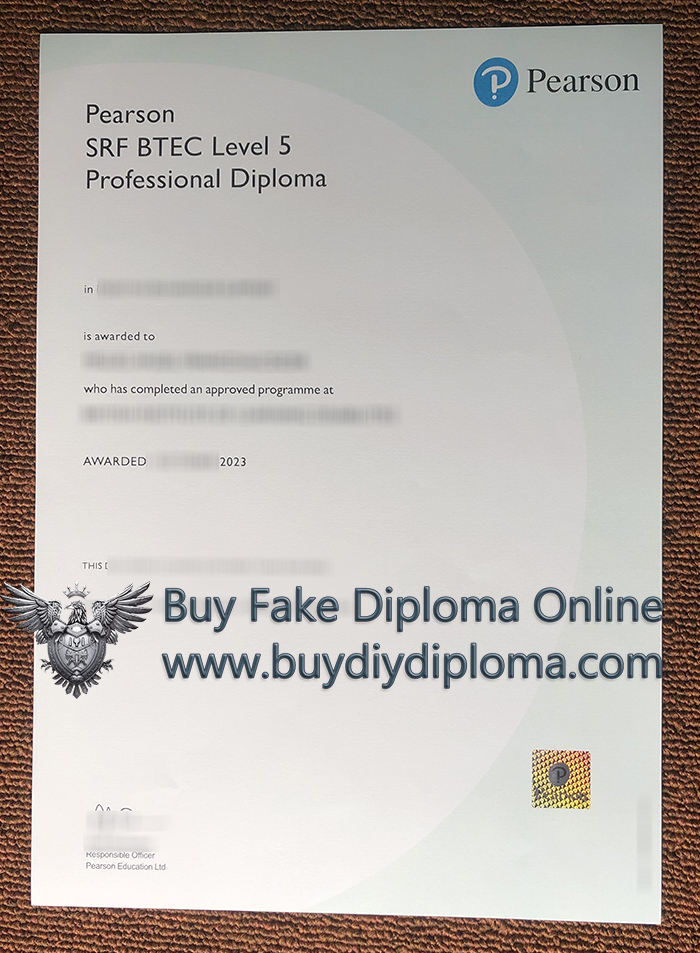 PEARSON SRF BTEC Level 5 Professional Diploma