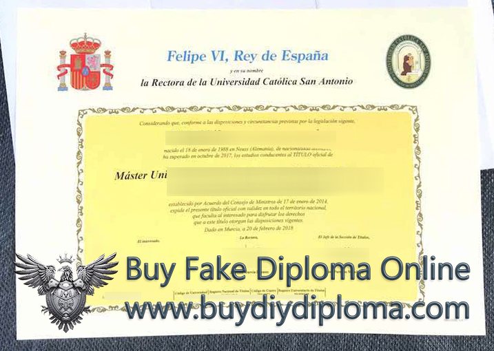 Universidad Católica San Antonio diploma