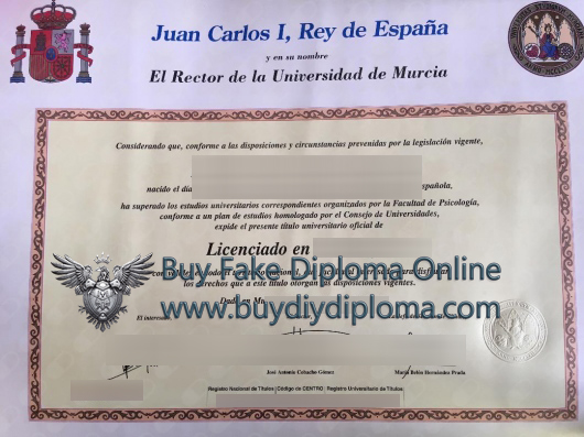 Universidad De Murcia Diploma