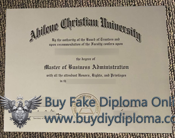 Abilene Christian University Diploma