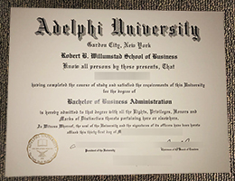 Adelphi University Diploma Certificate