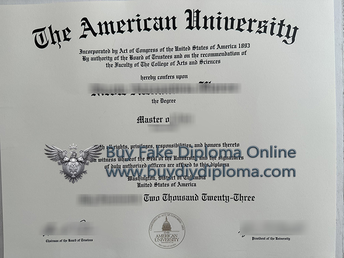 American University degree