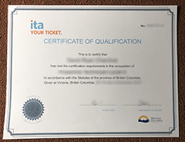 British Columbia Ita certificate of qualification
