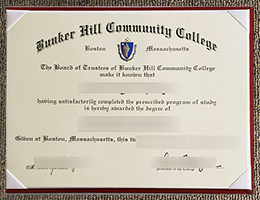Bunker Hill Community college Diploma certificate