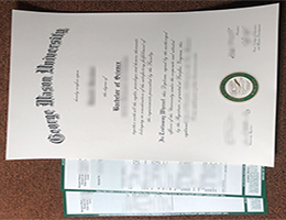 GMU diploma and transcript sample