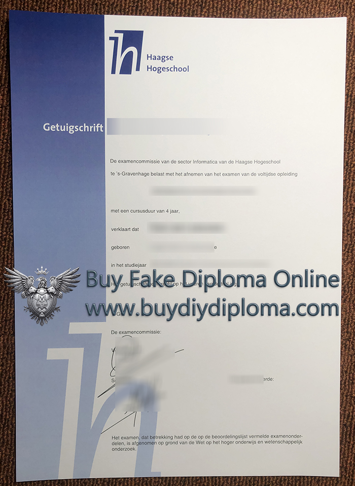 Haagse Hogeschool Diploma Haagse Hogeschool Diploma