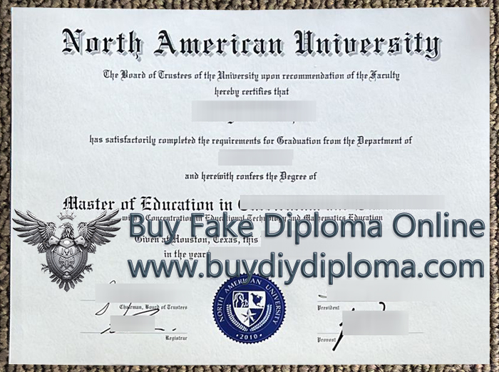 North American University Diploma