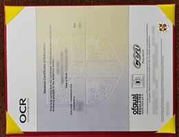 OCR GCE certificate