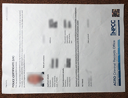 Police certificate UK