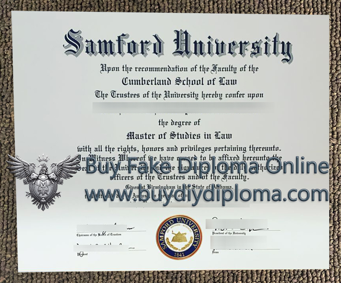 Samford University diploma