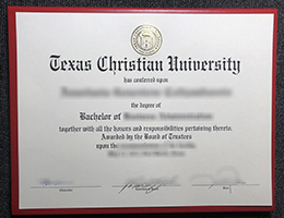 Texas Christian University diploma
