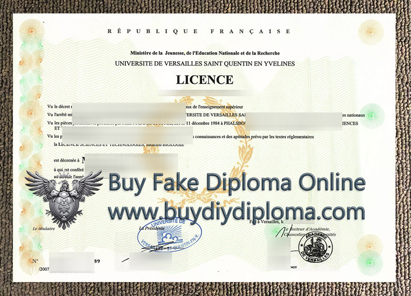 UVSQ diploma 