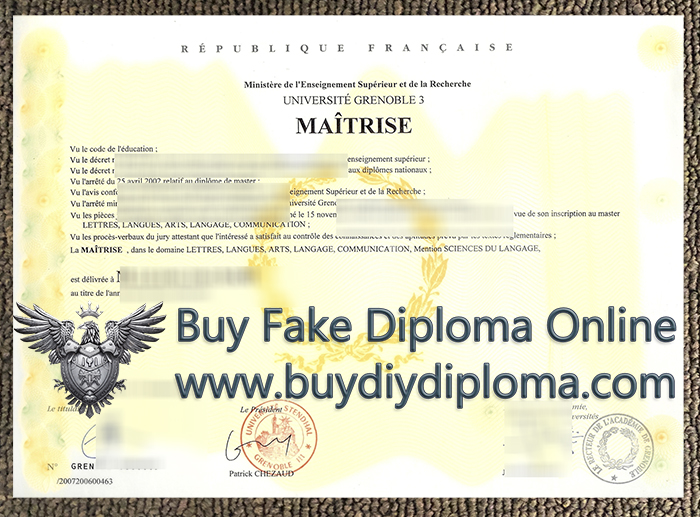 Université Grenoble 3 diploma Université Grenoble 3 diploma