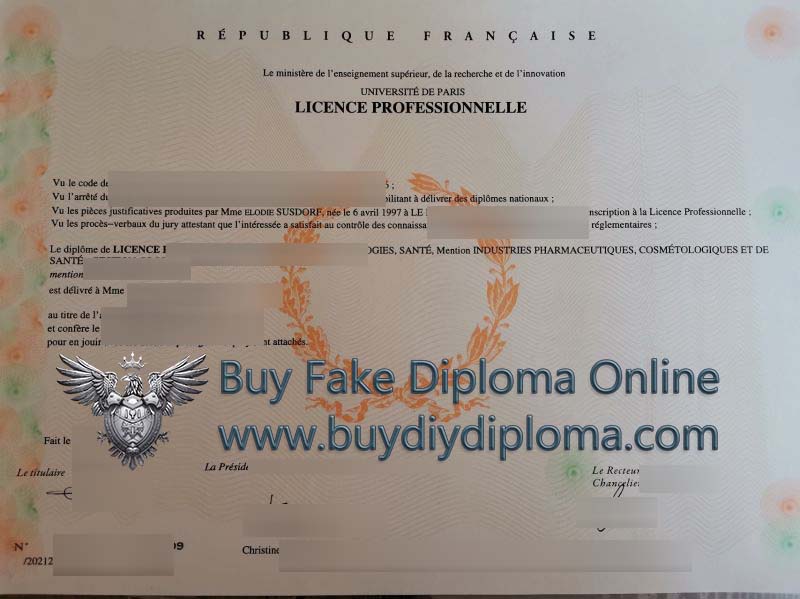 Université de Paris Licence Université de Paris Licence