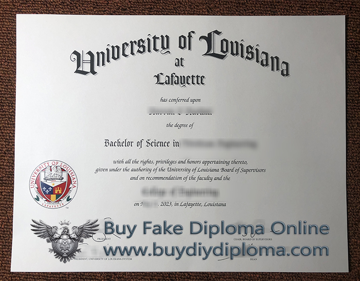University of Louisiana at Lafayette Diploma