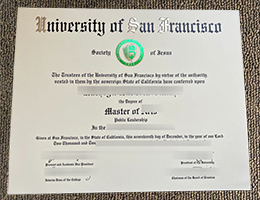 University of San Francisco diploma