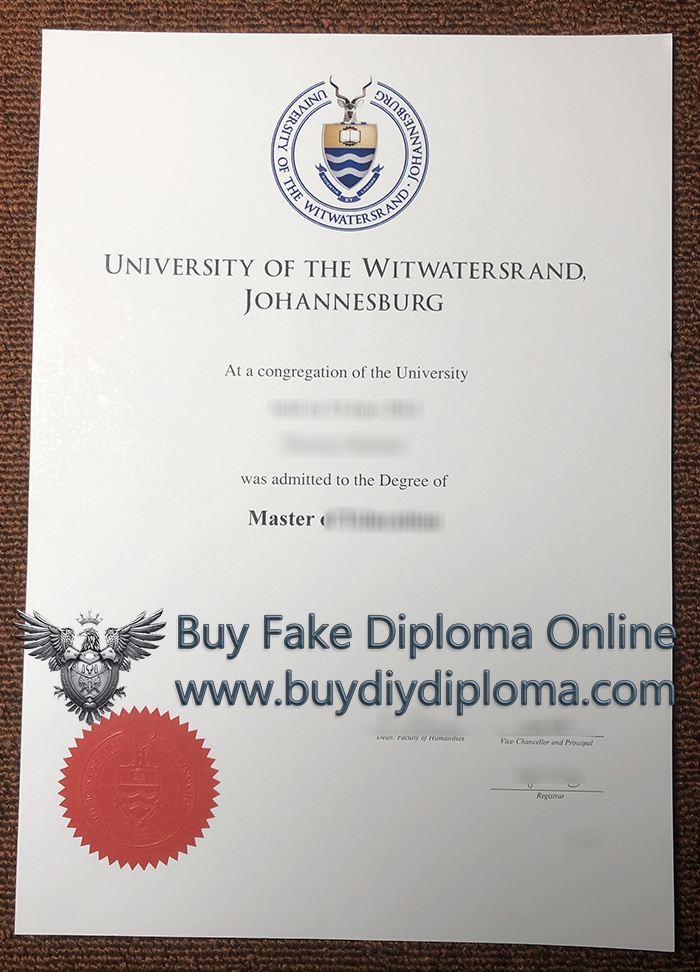 University of the Witwatersrand diploma