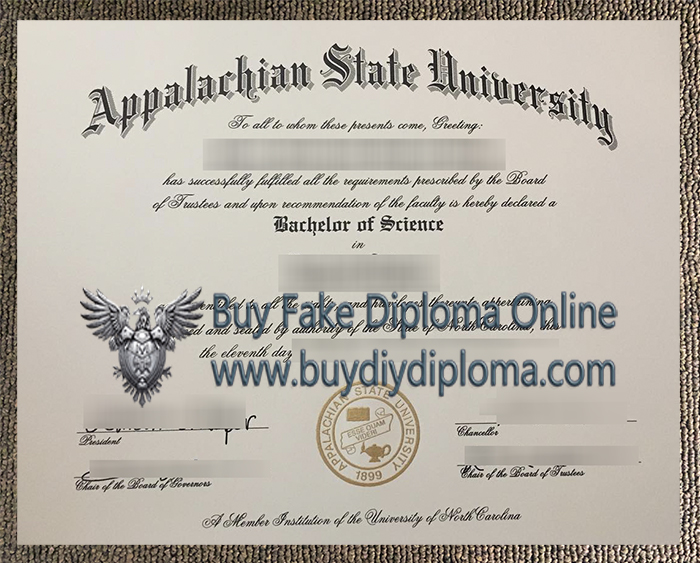 Appalachian State University Diploma 