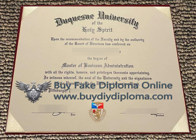 Duquesne University Diploma
