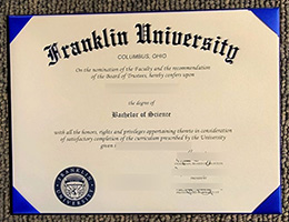 Franklin University diploma