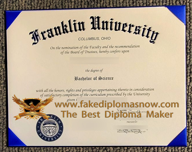 Franklin University diploma