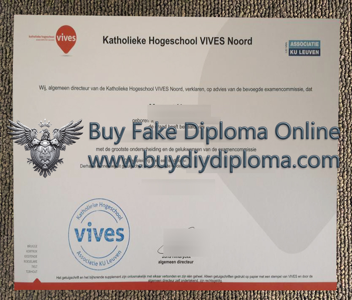 Katholieke Hogeschool Vives Noord diploma