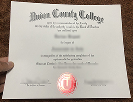 Union County College diploma