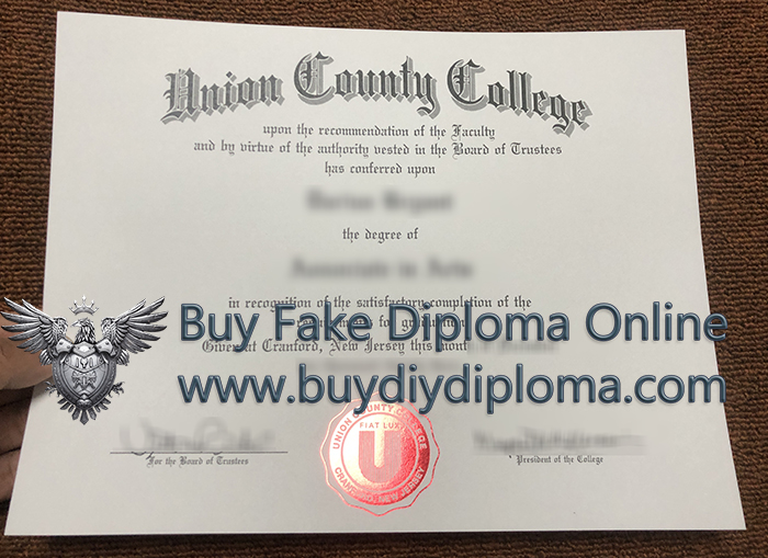 Union County College diploma