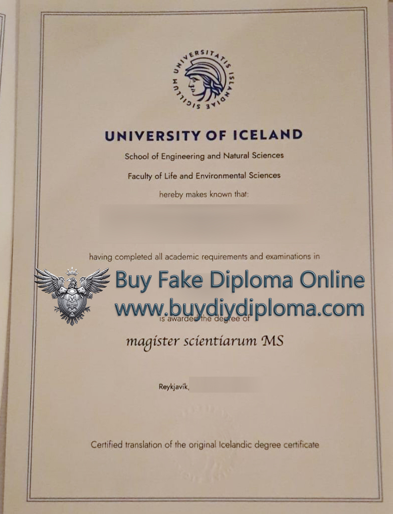 University of Iceland diploma
