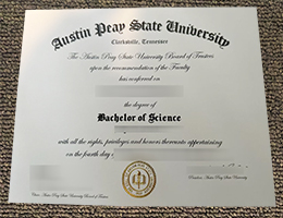 APSU diploma certificate