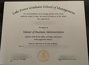 Lake Forest Graduate School of Management diploma