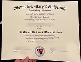 Mount St. Mary's University diploma