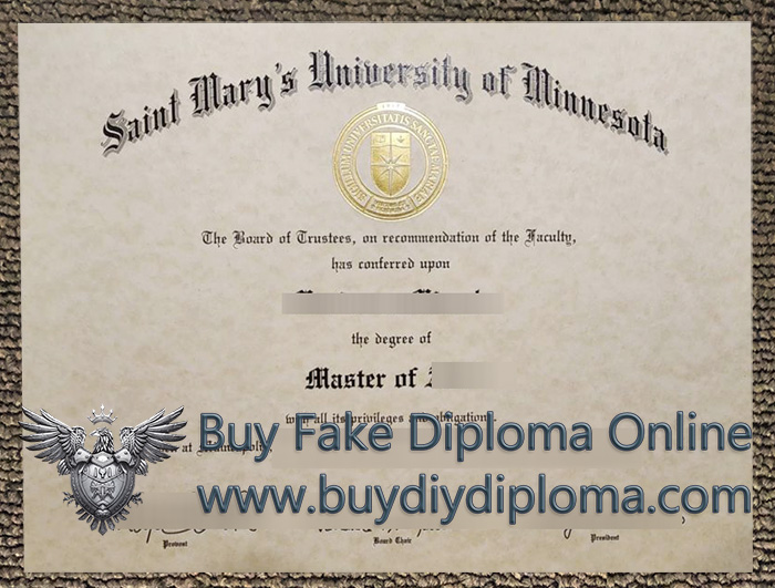 Saint Mary's University of Minnesota diploma