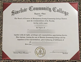 Sinclair Community College Diploma Certificate