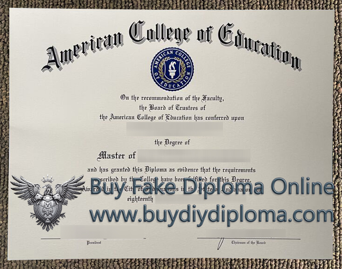 American College of Education diploma