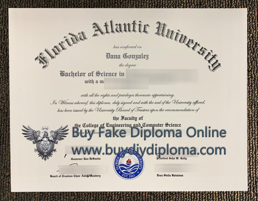 Florida Atlantic University Diploma