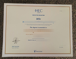 HEC Paris diploma certificate
