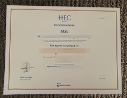 HEC Paris diploma certificate